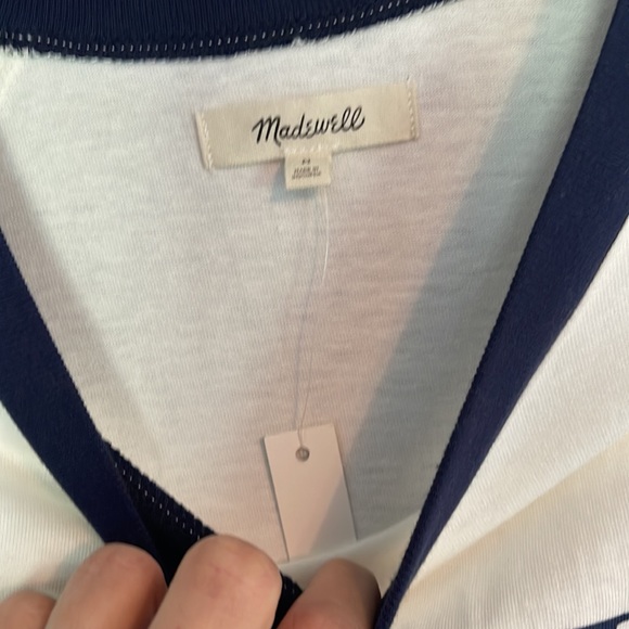 Madewell long sleeve logo tee women’s medium white - Picture 4 of 5